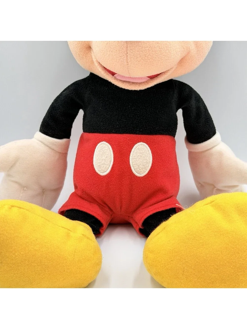 Disney Mickey Mouse Plush Stuffed Animal Just Play Red Shorts Embroidered 12